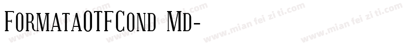 FormataOTFCond Md字体转换